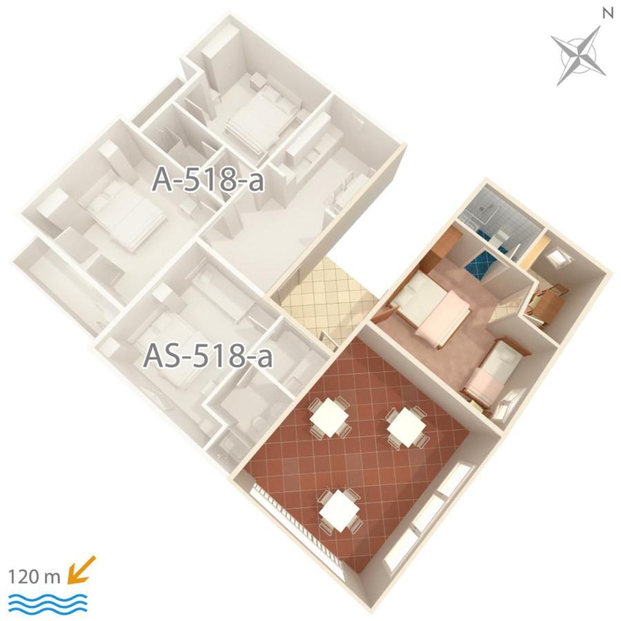 Apartment Podgora 518b Exterior foto